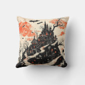 ゴシックマンションハロウィーンダークエステティック クッション (裏面)