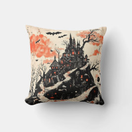 ゴシックマンションハロウィーンダークエステティック クッション