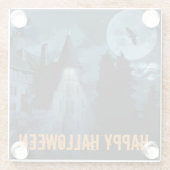 ゴシックマンショ幽霊のよく出るンハロウィーン ガラスコースター (裏面)