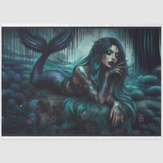 ゴシックマーメイドナイトティッシュペーパー 薄葉紙 (正面)