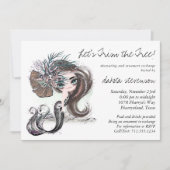 ゴシックマーメイド | すべてが甘いわけではない ツリー トリム パーティ 招待状 (正面)