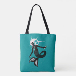 ゴシックマーメイド ダークファンタジーの海の生物 トートバッグ