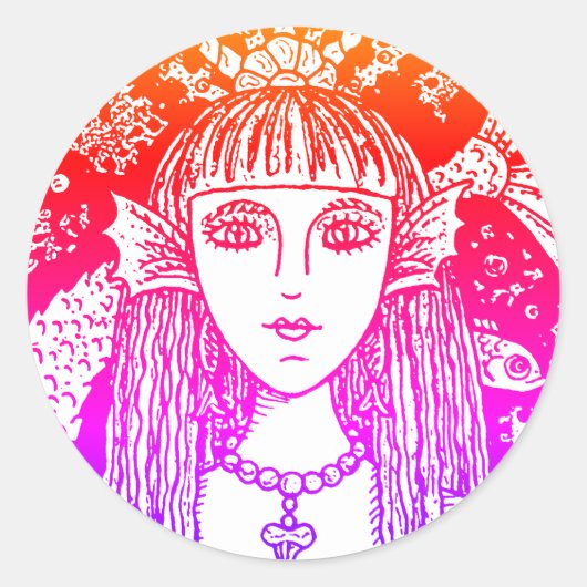 ゴシックマーメイド、ブラックシーサイレンファンタジーホイミー ラウンドシール (正面)