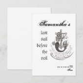 ゴシックマーメイド ラストセイル ヴェイル  ブライズメイドパーティー サンキューカード (正面/裏面)