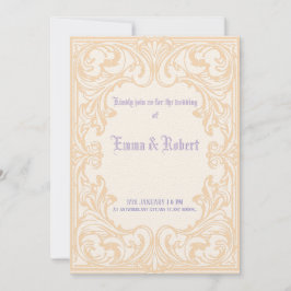 ゴシックミニマル結婚式招待状 招待状