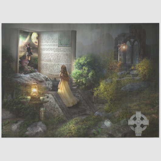 ゴシックムーディファンタジーデコペティッシュペーパー 薄葉紙 (正面)