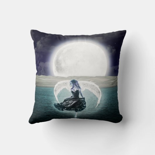 ゴシックムーンエンジェル枕 クッション (裏面)