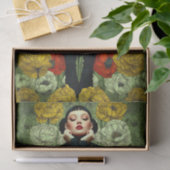 ゴシックメスファッション花付きDQ4Rデコページ 薄葉紙 (ギフト)