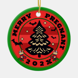 ゴシックメリーと妊娠中のクリスマス セラミックオーナメント