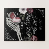 ゴシックメリー体の骨格保持リングや輪 ジグソーパズル (横)