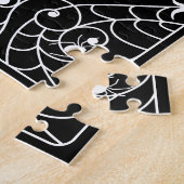 ゴシックメリー体の骨格保持リングや輪 ジグソーパズル (側面)