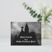 ゴシックメリー様式のクリスマスパーティの招待状 招待状 (スタンド正面)