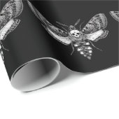 ゴシックモススカル結婚ズ – ダークエレガント ラッピングペーパー (ロールコーナー)