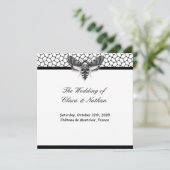 ゴシックモススカル結婚式 プログラム – 暗エレガント色 (スタンド正面)