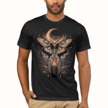 ゴシックモスムーンハロウィンTシャツ
