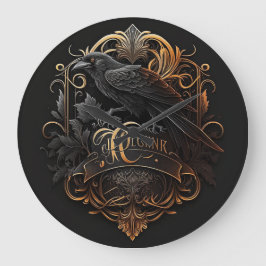 ゴシックモダン時計。 ラージ壁時計