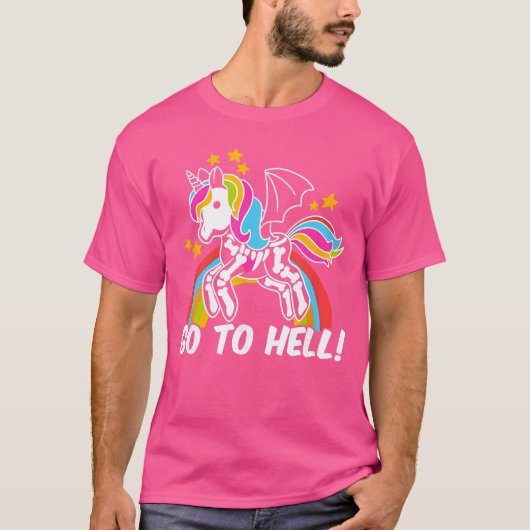 ゴシックユニコーンコミックファミリー Tシャツ (正面)