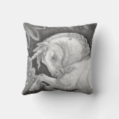 ゴシックユニコーンホースファンタジー装飾用クッション クッション (裏面)