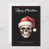 ゴシックユニークスカルクリスマス シーズンカード (正面)