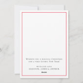 ゴシックユニークスカルクリスマス シーズンカード (裏面)