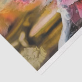 ゴシックユニーク様式のガーゴイルのピンク色の花が切り離される 薄葉紙 (詳細)