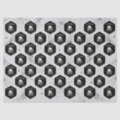 ゴシックライトグレーフローラスカルハロウィーン 薄葉紙 (正面)