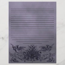 ゴシックライトパープルドラゴン錬金術スペルページ