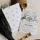 ゴシックラブハロウィーンベビーシャワー招待状 招待状