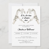 ゴシックラブハートハロウィーンベビーシャワー招待状 招待状 (正面)