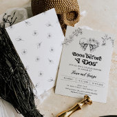 ゴシックラブ ハロウィン カップル シャワー 招待状