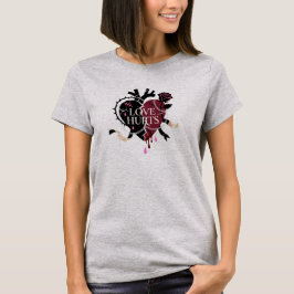 ゴシックラブ・ハーツ・ブロークンハートTシャツ Tシャツ