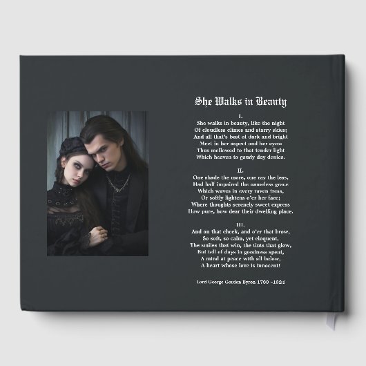 ゴシックラヴェンローズウッド結婚ズ ゲストブック (裏面)