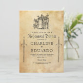 ゴシックリハーサルディナーブラックシルバー 招待状 (スタンド正面)