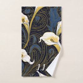 ゴシックリリーフローラモノグラムピックボールタオル ハンドタオル