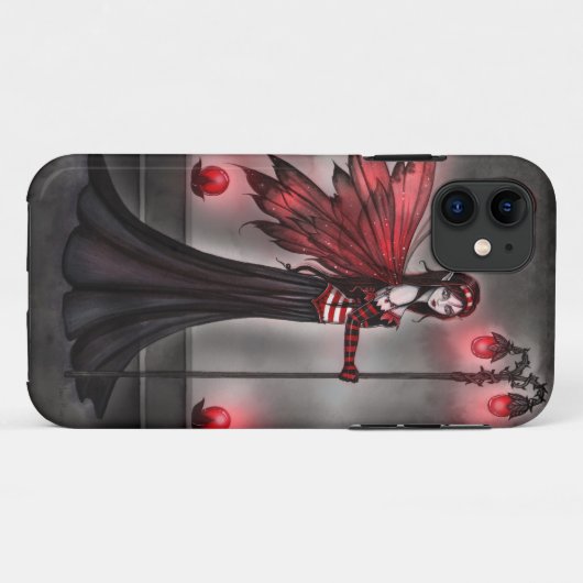 ゴシックルビーフェアリーファンタジーアートiPhoneケース Case-Mate iPhoneケース (裏面(横))