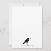 ゴシックレイヴンとスケルトン鍵ハローウィンパーティ 招待状 (裏面)