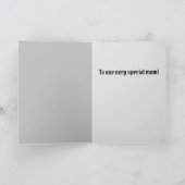 ゴシックレイヴン母の折り畳みグリーティングカード カード (内部)