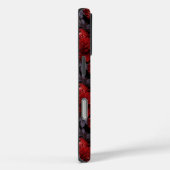 ゴシックレッドキクダークフラワー Case-Mate iPhoneケース (裏面 / 右)