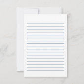 ゴシックレッドダマスクシルバーハートウェディングRSVPカスタム 出欠カード (裏面)