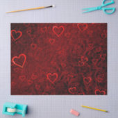 ゴシックレッドブラックハート 薄葉紙 (クラフト)