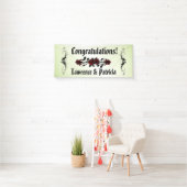 ゴシックレッドローズグリーン 横断幕 (インサイチュ)