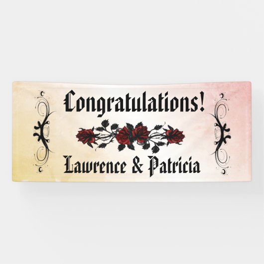 ゴシックレッドローズピーチ 横断幕 (横)