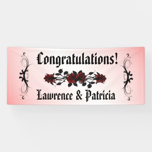 ゴシックレッドローズ 横断幕 (横)