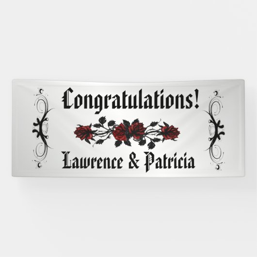 ゴシックレッドローズ 横断幕 (横)