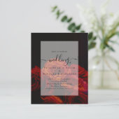 ゴシックレッドローゼズゴシックウェディング招待 (スタンド正面)