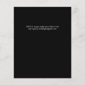 ゴシックレッドローゼズゴシックウェディング招待 (裏面)