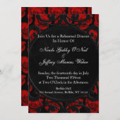 ゴシックレッドローゼリハビクトリアンーサルディナー 招待状 (正面/裏面)