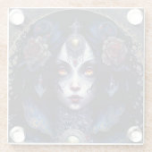 ゴシックレディーゴシックファンタジーアート ガラスコースター (裏面)