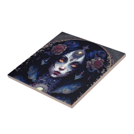 ゴシックレディーゴシックファンタジーアート タイル (側面)