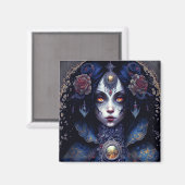 ゴシックレディーゴシックファンタジーアート マグネット (正面/裏面)